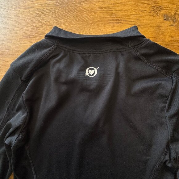 OBERMEYER Gigi Thermal Top Girls S Small Black 1/4 Zip Base Layer Top - Picture 4 of 7